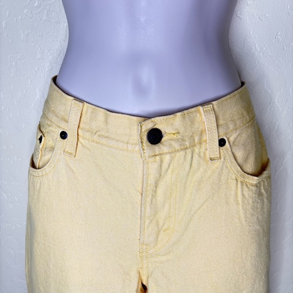 Levi's Women's Yellow Straight Leg Jeans Nwt Size 29x30 - Picture 5 of 16